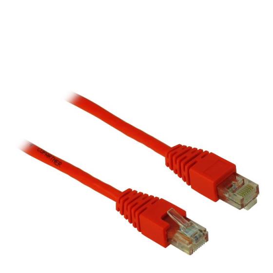 Cable UTP patch CAT5 0.5m Inter-Tech Red(EOL)