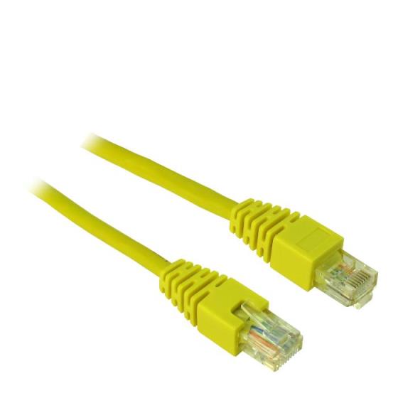 Cable UTP patch CAT5 0.5m Inter-Tech Υellow(EOL)