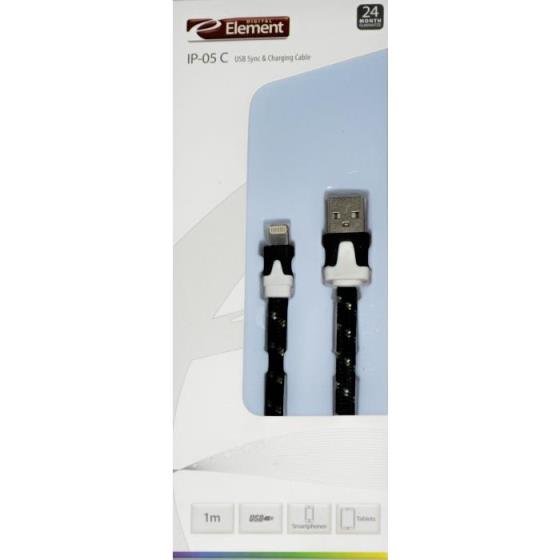 Charging Cable Element for iPhone 5 1m IP-05K(EOL)