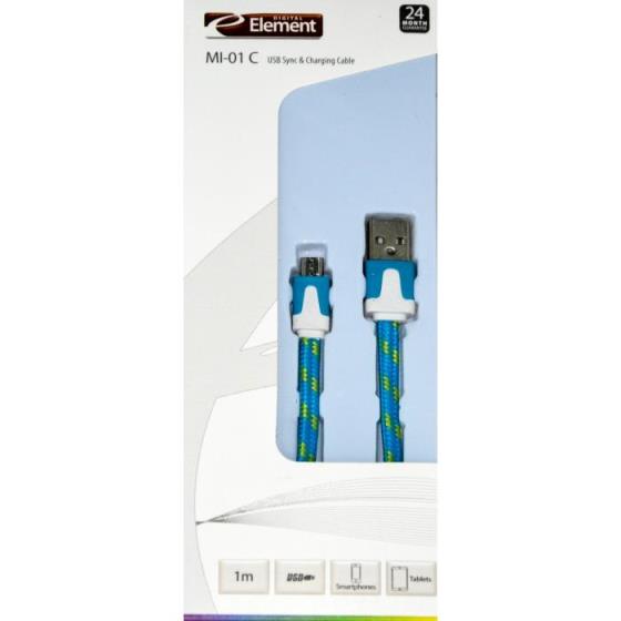 Charging Cable Element Micro USB 1m MI-01B(EOL)