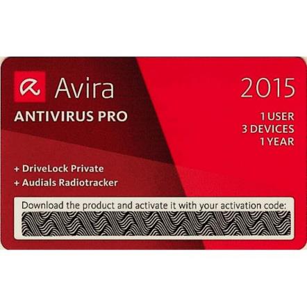 Antivirus Avira Pro 2015 Card 1user/1year(EOL)
