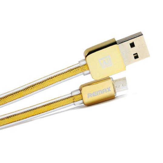 Gold Charging Cable Remax Micro USB 1m(EOL)