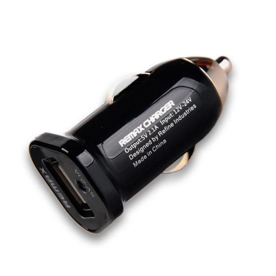 Car Charger Remax 2,1A Single Black(EOL)