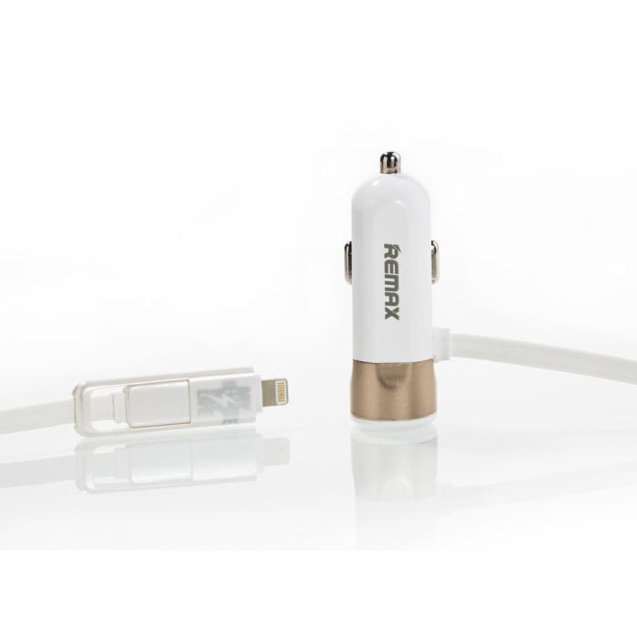 Car Charger Remax 3.4A with USB/i6 Gold Cable(EOL)