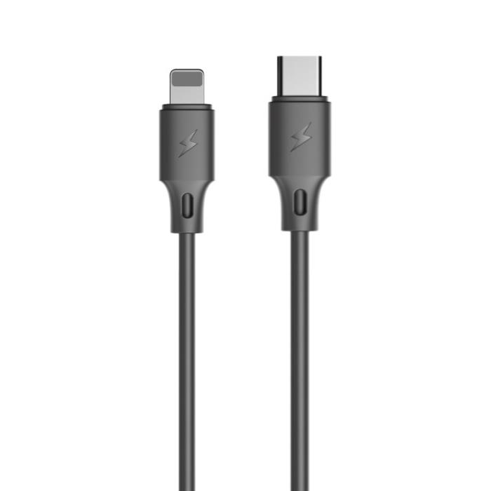 Charging Cable WK 18W PD TYPE-C/i6 Black 1m Full Speed  WDC-115 2A (EOL)