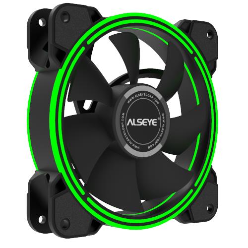 Case Cooler 12cm Green Alseye HALO 4.0