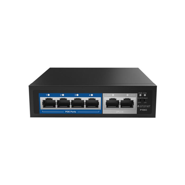 Fast Ethernet 6port Switch PoE Stonet P106C