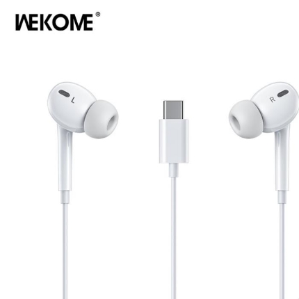 Picture of Earphones WK YA17 USB-C White