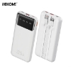 Εικόνα της Power Bank 10000mAh PD 22,5W WK WP-63 2 Θέσεων , με καλώδιο Lighting/USB-C Λευκό