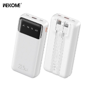 Εικόνα της Power Bank 20000mAh PD 22,5W WK WP-64 2 Θέσεων , με καλώδιο Lighting/USB-C Λευκό