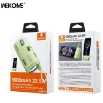 Picture of Power Bank 5000mAh PD 22,5W WK WP-19 2 Ports , with cable Lighting Green
