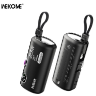 Εικόνα της Power Bank 5000mAh PD 22,5W WK WP-19 2 Θέσεων , με καλώδιο Lighting Μαύρο