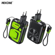 Picture of Power Bank 10000mAh PD 22,5W WK WP-89 , with Wireless Magnetic Charger, 3 ports Black