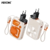 Picture of Power Bank 10000mAh PD 22,5W WK WP-89 , with Wireless Magnetic Charger, 3 ports Beige