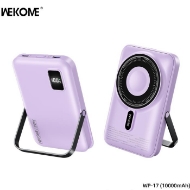 Picture of Power Bank 10000mAh PD 20W WK WP-17 , with Wireless Magnetic Charger, 1 port Purple