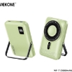 Picture of Power Bank 10000mAh PD 20W WK WP-17 , with Wireless Magnetic Charger, 1 port Green