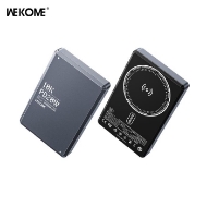 Εικόνα της Power Bank 10000mAh PD 20W WK WP-79 , με Ασύρματη Φόρτιση Magnetic, 1 Θέσης Γκρι