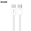 Picture of Charging Cable WK WDC-21 USB-C to USB-C PD 65W 1m White