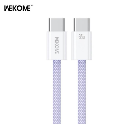 Picture of Charging Cable WK WDC-21 USB-C to USB-C PD 65W 1m Purple