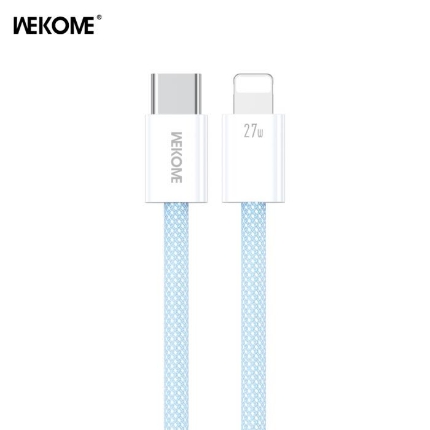 Picture of Charging Cable WK WDC-21 USB-C to Lightning PD 27W 1m Blue