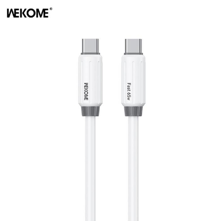 Picture of Charging Cable WK WDC-28 USB-C to USB-C PD 65W 1m White