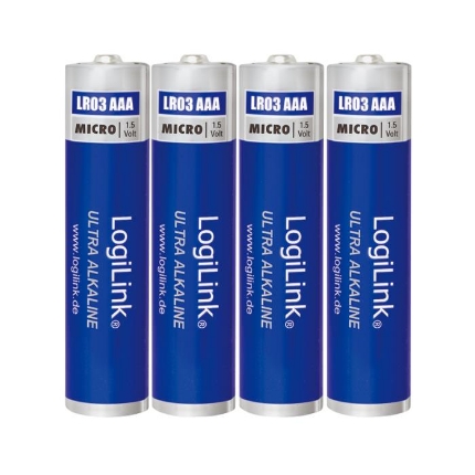 Picture of Alkaline Battery AAA LogiLink LR03B4 (4pcs)