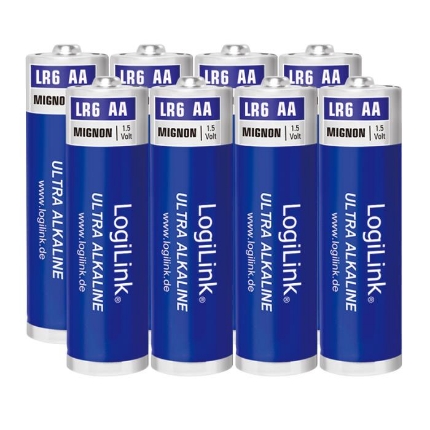 Picture of Alkaline Battery AA LogiLink LR6F8 (8pcs)