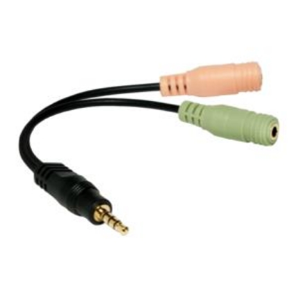 Picture of Audio Cable 3.5mm σε 2x3.5mm M/F LogiLink CA0021 15cm Black