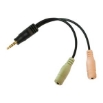 Picture of Audio Cable 3.5mm σε 2x3.5mm M/F LogiLink CA0021 15cm Black