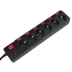 Picture of Protection Socket 6 Ports LogiLink LPS233, with 7 Switches 1.5m Black