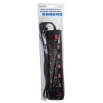 Picture of Protection Socket 6 Ports LogiLink LPS233, with 7 Switches 1.5m Black