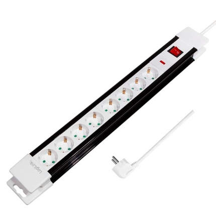 Picture of Protection Socket 8 Ports LogiLink LPS207, with Switche 3m White