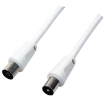 Picture of Coaxial TV Cable M/F LogiLink CA1061 2.5m White