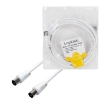 Picture of Coaxial TV Cable M/F LogiLink CA1061 2.5m White