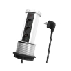 Picture of Socket 3 Ports LogiLink LPS235A, Retractable 1.8m