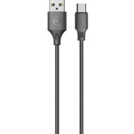 Εικόνα της Καλώδιο Φόρτισης WK WDC-092 USB σε USB-C 2m Μαύρο