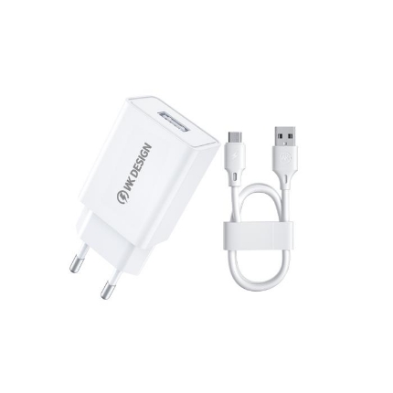 Picture of Charger 10W WK WP-U118, with USB-C cable White