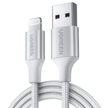 Picture of Charging Cable UGREEN US199 60161 USB to Lighting 1m Silver