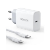 Picture of Charger PD 20W UGREEN CD137 50698 ,with Lighting Cable White