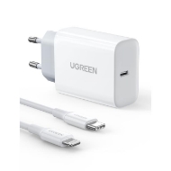 Picture of Charger PD 20W UGREEN CD137 50698 ,with Lighting Cable White