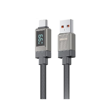 Εικόνα της Καλώδιο Φόρτισης WK WDC-39 USB σε USB-C 66W 1.2m Μαύρο