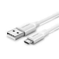 Εικόνα της Καλώδιο Φόρτισης UGREEN US289 60141 USB σε Micro Usb 1m Λευκό
