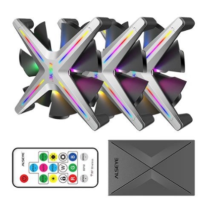 Εικόνα της Case Cooler 12cm Alseye X12 RGB-Fan Kit