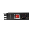 Picture of Socket 8 Ports Logilink 1U PDU8C01 with Switch 19''