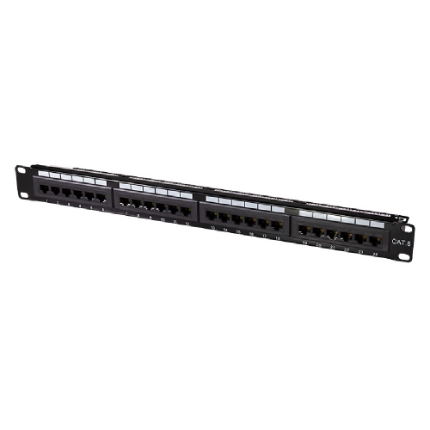 Picture of Patch Panel CAT6 RJ45 Logilink 1U 24 Ports NP0004A PrimeLine 19''