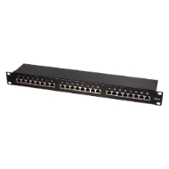 Εικόνα της Patch Panel CAT6 RJ45 Logilink 1U 24 Θέσεων NP0055 Θωρακισμένο 19''