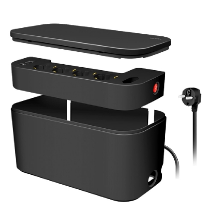 Picture of Socket 5 Ports and Cable Organizer Box Logilink LPS282U