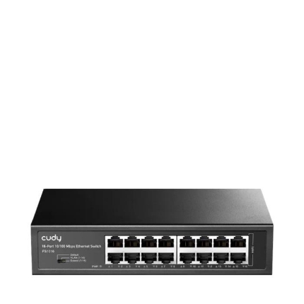 Picture of Switch 16 Ports Cudy FS1016 10/100 Μbps Unmanaged, Metal