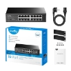 Picture of Switch 16 Ports Cudy FS1016 10/100 Μbps Unmanaged, Metal
