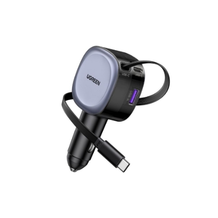 Εικόνα της Φορτιστής Αυτοκινήτου 75W UGREEN EC601 55653 2 Θέσεων, με καλώδιο USB-C 60W Γκρί